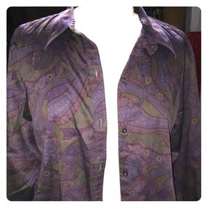 Lauren Ralph Lauren Paisley Button Down Shirt